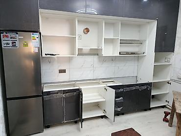 silver kitchen: Кухонный гарнитур, Новый, цвет - Серый — 1