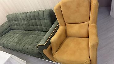 Mebel dəsti: 3 yerlik divan + yumşaq kreslo - Dizayn: Müasir xəttlər lalafo.az -da Mebel dəsti: 3 yerlik divan + yumşaq kreslo - Dizayn: Müasir xəttlər