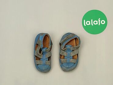Sandały: Sandały, 19, stan - Zadowalający, wzór - Jednolity kolor, kolor - Niebieski