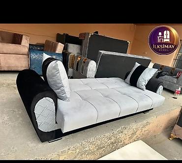 Divanlar: Qonaq otağı üçün velur parça divanlar - Material: yumşaq və davamlı — 4