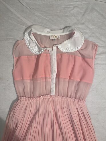 haljine za tinejdžere: S (EU 36), M (EU 38), color - Pink, Cocktail, Short sleeves