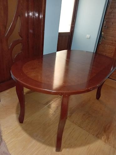 usdular: Qonaq otağı üçün, İşlənmiş, Açılan, Oval masa, 6 stul — 1