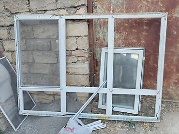 plastik: İşlənmiş İkiqat şüşə paketi Plastik pəncərə, Еni: 148 sm, Uzunluğu: 208 sm — 1
