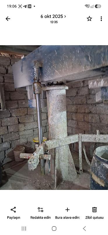 Sənaye tipli boya qarışdırıcı (disperser) avadanlığı - Şaquli sütunlu
