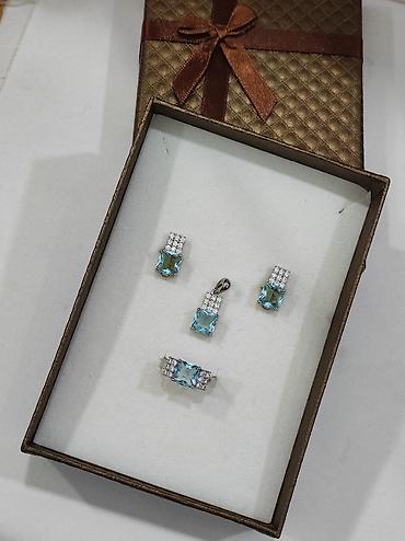 Серебряные наборы украшений: Серебряный Набор 925 пробы Размеры имеются Качество отличное Цена — 6