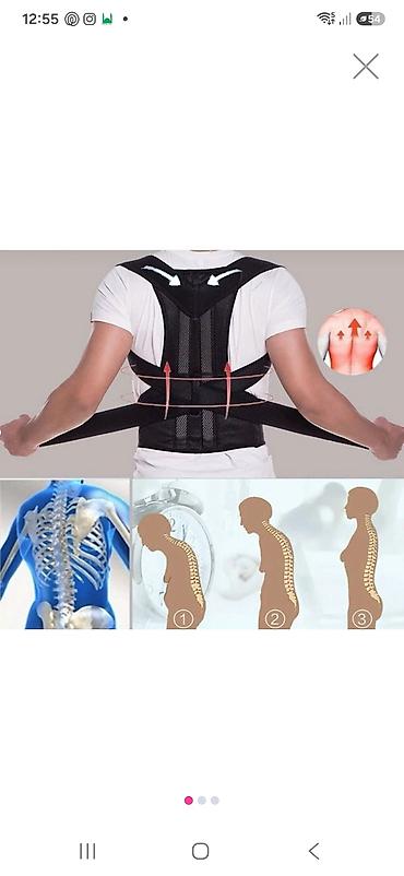 beli: Dayaqlı bel və kürək üçün duruş düzəldici korset - Kürək və bel — 1