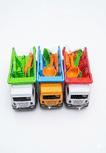 rc машинки: Игровой набор для песочницы: самосвал с аксессуарами - Пластиковый — 1