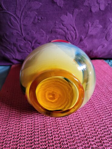 Ostali kućni dekor: Murano nova vaza,duvano staklo 70te. god. Vaza nova dim — 11