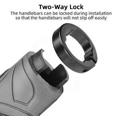 duplim: GRIPOVI ERGO, SIVO - CRNI SA LOCK-OM | Materijal: plastika + guma — 6
