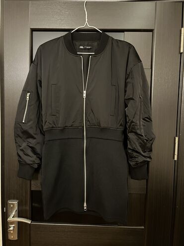 Gündəlik donlar: Zara bomber-paltar. yuxarısı bomber kurtka aşagı etek hissesi triko — 1