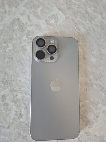 нотбук айфон: IPhone 16 Pro Max, Колдонулган, 512 ГБ, Natural Titanium, Коргоочу айнек, Каптама, Кабель, 98 %