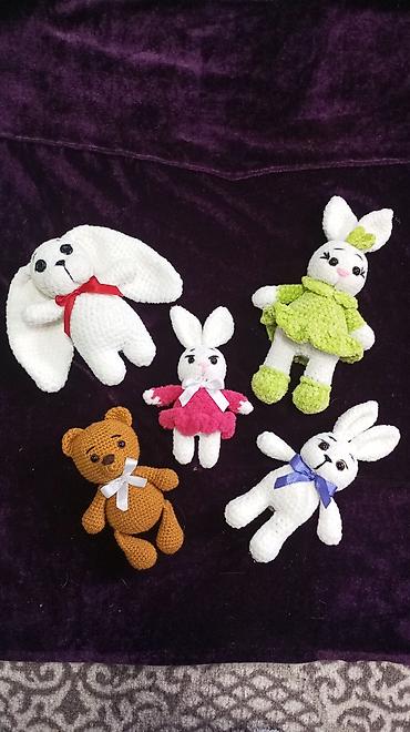 Подарки и сувениры: Вязаные игрушки амигуруми ручной работы - Персонажи: зайчики в — 1