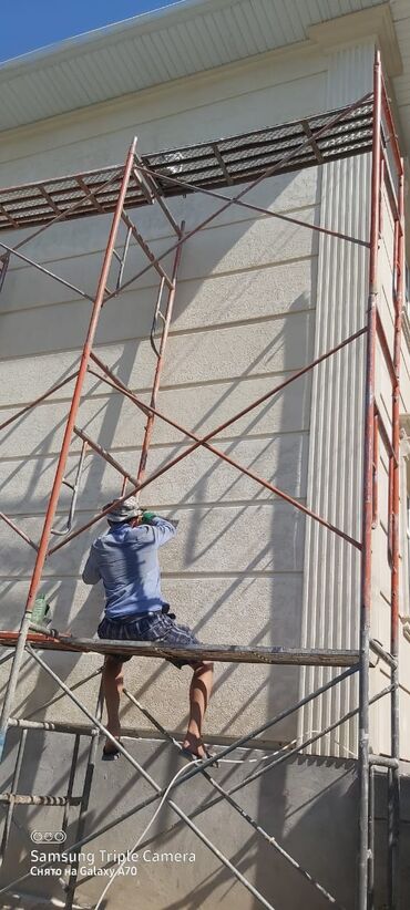 Фасадные работы: Ремонт фасада, Утепление фасада, Фасадный декор | Рамки, Балясины | Жидкий травертин, Сухой травертин | Пенопласт, Пенополистирол, Термопанели 3-5 лет опыта — 19