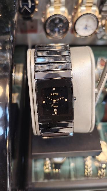 lv saat: RADO Jubile kişi qol saatı - Dizayn: Dikdörtgen formalı qara — 1