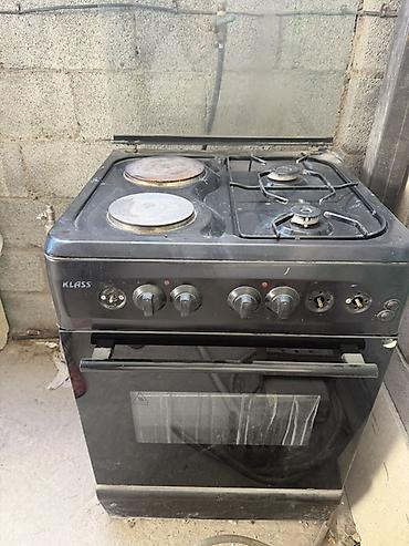 baking oven: Комбинированная плита KLASS, черная. Основные характеристики: - — 1