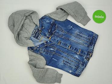 bluza biala: Dziecięca kurtka jeansowa, 7 lat, 116-122 cm, Zara, stan - Bardzo dobry — 2