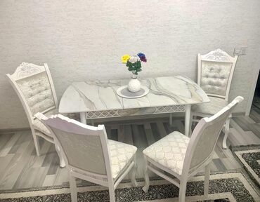 стол из дсп: Для гостиной, Раскладной, Прямоугольный стол, 4 стула, Турция