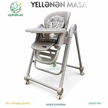 Yemək masaları, oturacaqları: 🤍✨ Burbay AG700 Yellənən Uşaq Qidalandırma Masası (2-si 1-də) Həm — 10