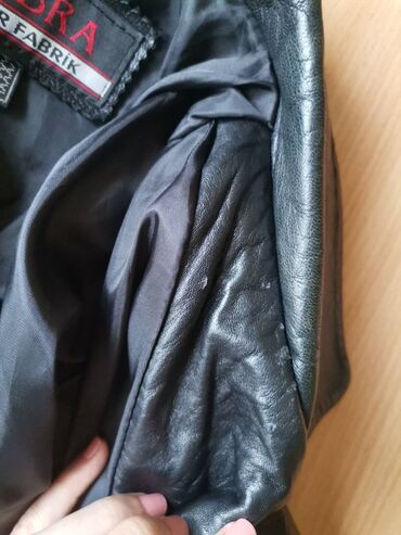 Ostale jakne, kaputi, prsluci: Kožna jakna XXXXL ili oversize Lepa mekana koža. Plaćena 11000 dinara — 7