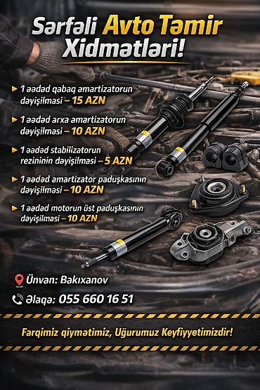 koreya: DADASH Auto Service – Baku, since 1998 Xidmətlər: - Razval və balans — 7
