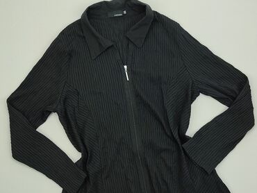 Bluzka 2XL (EU 44), stan - Idealny, wzór - Jednolity kolor, kolor - Czarny