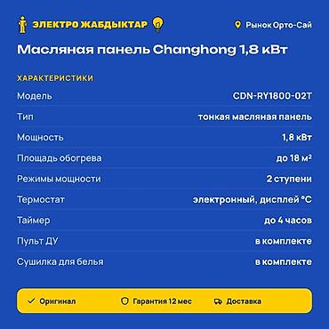 той май: Масляный обогреватель‑панель Changhong CDN‑RY1800‑02T - Тип: тонкая — 2
