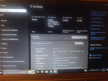 sony notebook: Sony VAIO noutbuk Model: VGN-SR39VN_S Ekran: 13.3" OS: Windows 10 Pro — 2