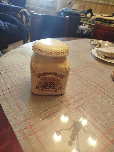 Ostalo posuđe: Stara retro ukrasna dekorativna cinija posuda za kafu - vintage — 10