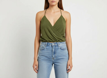 bluzki z łańcuszkiem mohito: Bershka, Top damski, rozmiar S