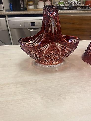 xrusta: Caesar Crystal Bohemiae – əl kəsimi çex kristalı qab dəsti - — 6