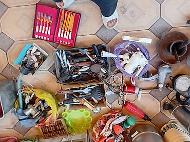 посуды для кухни: Много чего есть и ткани есть Большой набор посуды для кухни — фарфор — 8