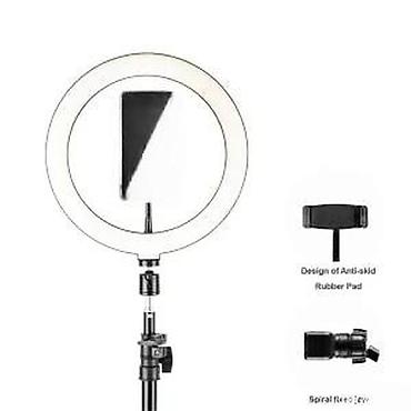 Osvetljenje: LED ring svetlo sa stalkom i držačem za telefon - Prečnik prstena — 16