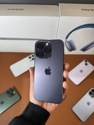 куплю iphone 8: IPhone 14 Pro, Колдонулган, 256 ГБ, Deep Purple, Коргоочу айнек, Каптама, Бөлүп төлөө менен, 91 %