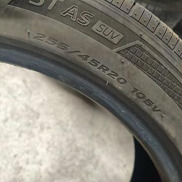 jac js6: Шины 255 / 45 / R 20, Лето, Б/у, 1 шт, Легковые, Корея, Hankook — 3