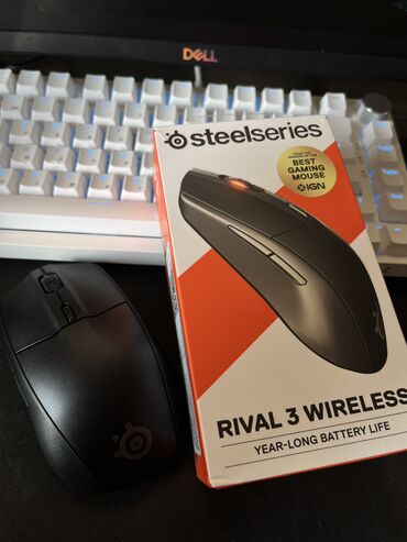 Mauslar: Steelseries Rival 3 Wireless Bluetooth və Radiokanal vasitəsilə