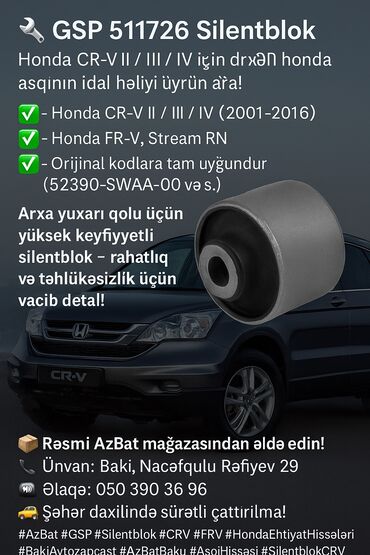 женская кофта на молнии: Honda CR-V, 2004 il, Orijinal, Almaniya, Yeni