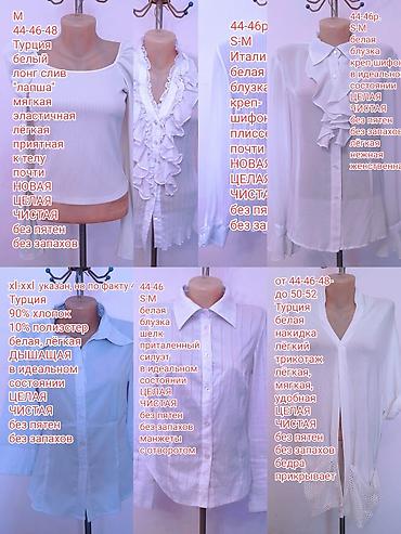 Блузки: Блузка, Вечерняя, Шифон, Однотонный, Прозрачная модель, С воланами, С жабо — 18