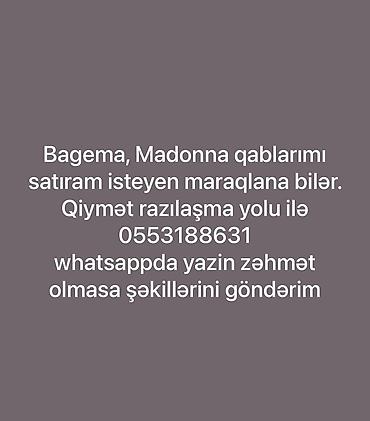 madonna çay desti: Bagema və Madonna üslublu qab dəsti. - Şüşə material, yaşıl zəmində — 1
