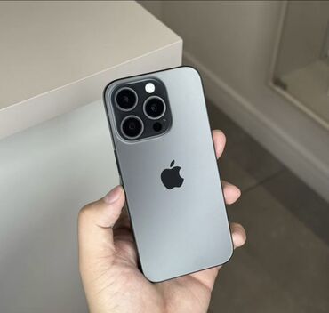 айфон 15 бишкек цена: IPhone 15 Pro, Колдонулган, 128 ГБ, Black Titanium, Каптама, Кабель, Куту, 89 %
