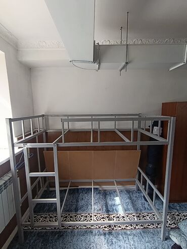 2х этажный кровать: Металлическая двухъярусная кровать (каркас) - Прочный каркас из
