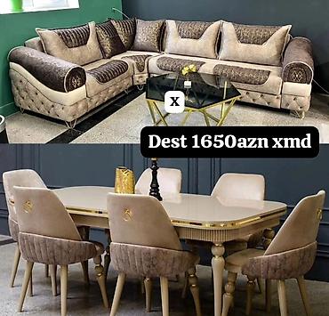 stol stul: Dəst – qonaq otağı üçün dəbli mebel komplekti Komplektin tərkibi: - L — 1