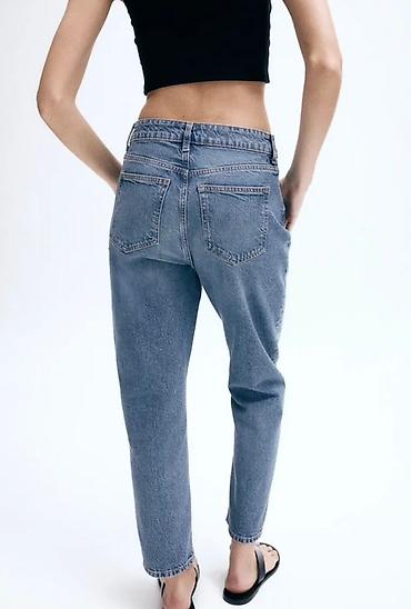 порофин: Джинсы, Мом, H&M, Высокая талия, L — 2