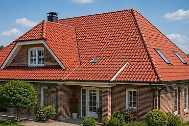 Керамикалык черепица: Керамическая черепица ERLUS (Ergoldsbacher Dachziegel), Made in — 3