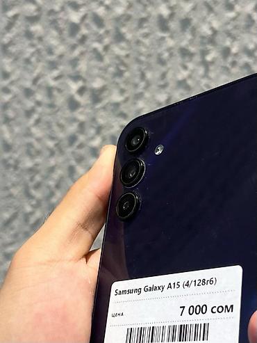 samsung bts: Samsung Galaxy A15, Б/у, 128 ГБ, цвет - Синий, В рассрочку, 2 SIM — 5
