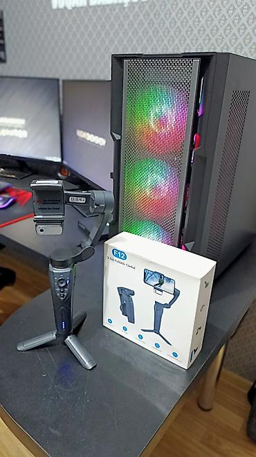 F12 3-oxlu qatlanan smartfon stabilizatorunu (gimbal) göstərir.Cihazın