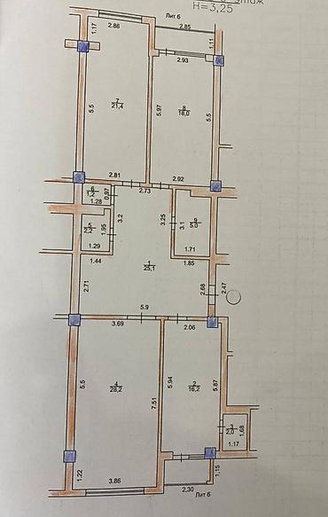 кваритры: 3 комнаты, 125 м², Золотой квадрат Элитка, 6 этаж, Евроремонт — 10