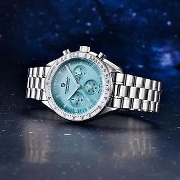 Ručni satovi: PAGANI DESIGN PD-1701 -40mm-Tiffany plava- Omega Speedmaster Potpuno — 11