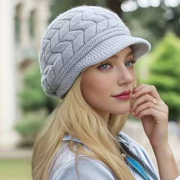 Kape: Ženska zimska kapa sa šiltom – elegantna beretka od mekanog veštačkog — 15