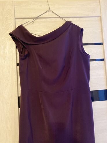 туника турецкая новая: Teze! Bənövşəyi rəngdə qadın paltarı - Kəsim: Dizden aşagi, qolsuz -