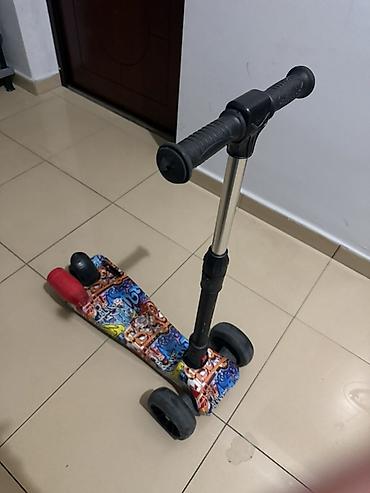 roller ucun usaq sortlari: Uşaq skuterı – 3 təkərli, grafiti naxışlı gövdə - Sükan: rezin — 4